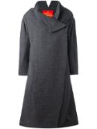 Vivienne Westwood Red Label Concealed Fastening Mid Coat, Women's, Size: 40, Grey, Cotton/viscose/virgin Wool