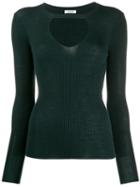 P.a.r.o.s.h. Key-hole Detail Sweater - Green