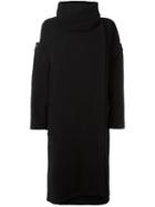Yohji Yamamoto Removable Sleeve Coat, Women's, Size: 1, Black, Cupro/wool