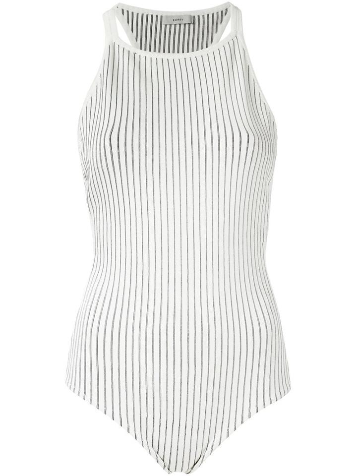 Egrey Knitted Bodysuit, Women's, Size: P, White, Spandex/elastane/viscose/polyimide