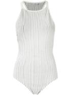 Egrey Knitted Bodysuit, Women's, Size: P, White, Spandex/elastane/viscose/polyimide