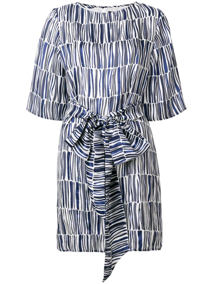 Vanessa Seward Geometric Mini Dress - Blue