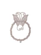 Lord And Lord Designs Crystal Embellished Butterfly Bracelet - Silver