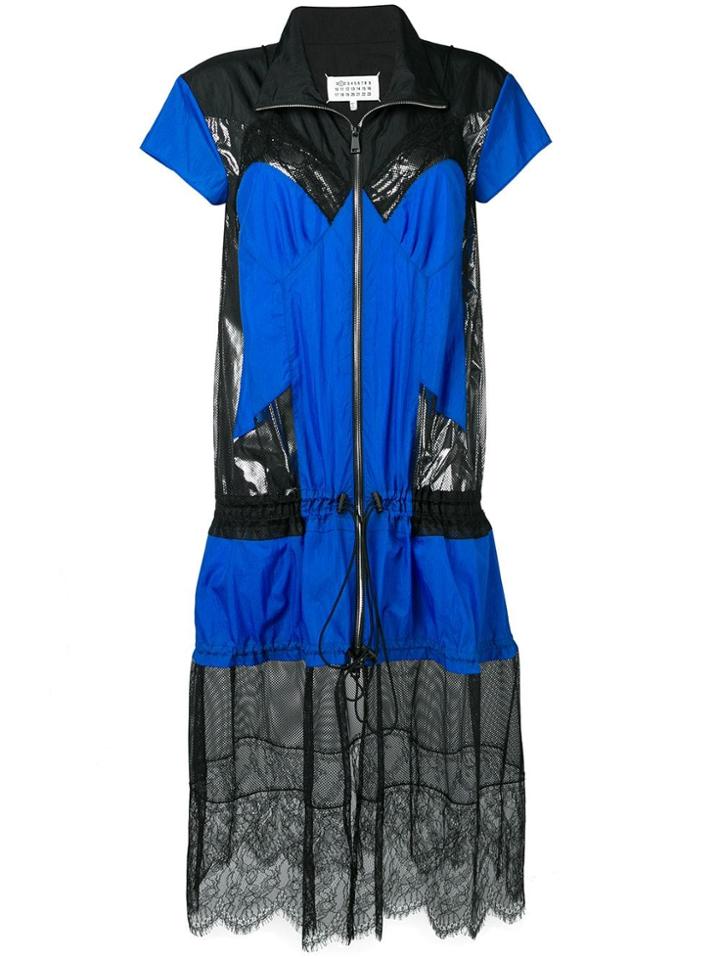 Maison Margiela Two Tone Deconstructed Dress - Blue