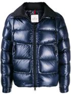 Moncler Logo Patch Padded Jacket - Blue