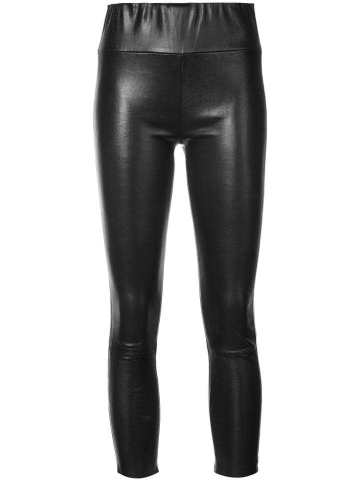 Sprwmn Cropped Slim Fit Trousers - Black