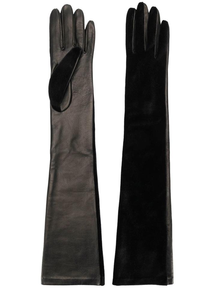 Manokhi Long Length Gloves - Black