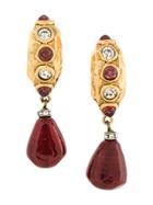 Chanel Vintage Collectable Drop Clip-on Earrings - Metallic