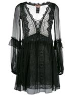 Ermanno Scervino Chiffon Mini Dress - Black