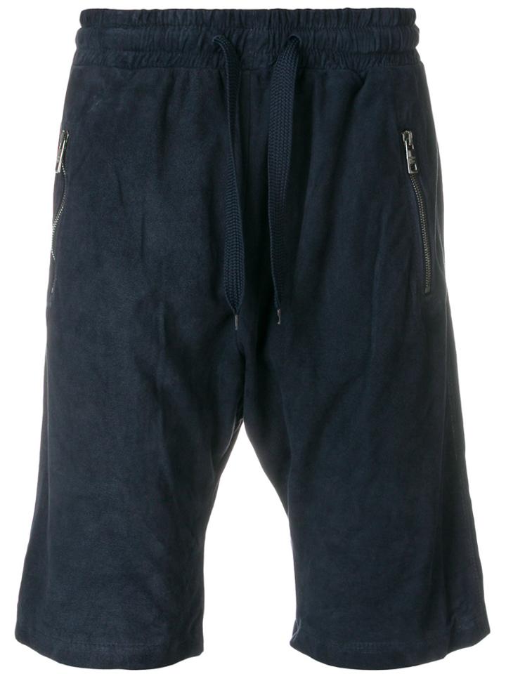 Giorgio Brato Drawstring Waist Shorts - Blue