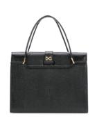 Dolce & Gabbana Crocodile Effect Tote - Black