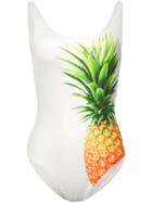 Onia Kelly Pineapple One Piece, Women's, Size: Small, White, Nylon/spandex/elastane