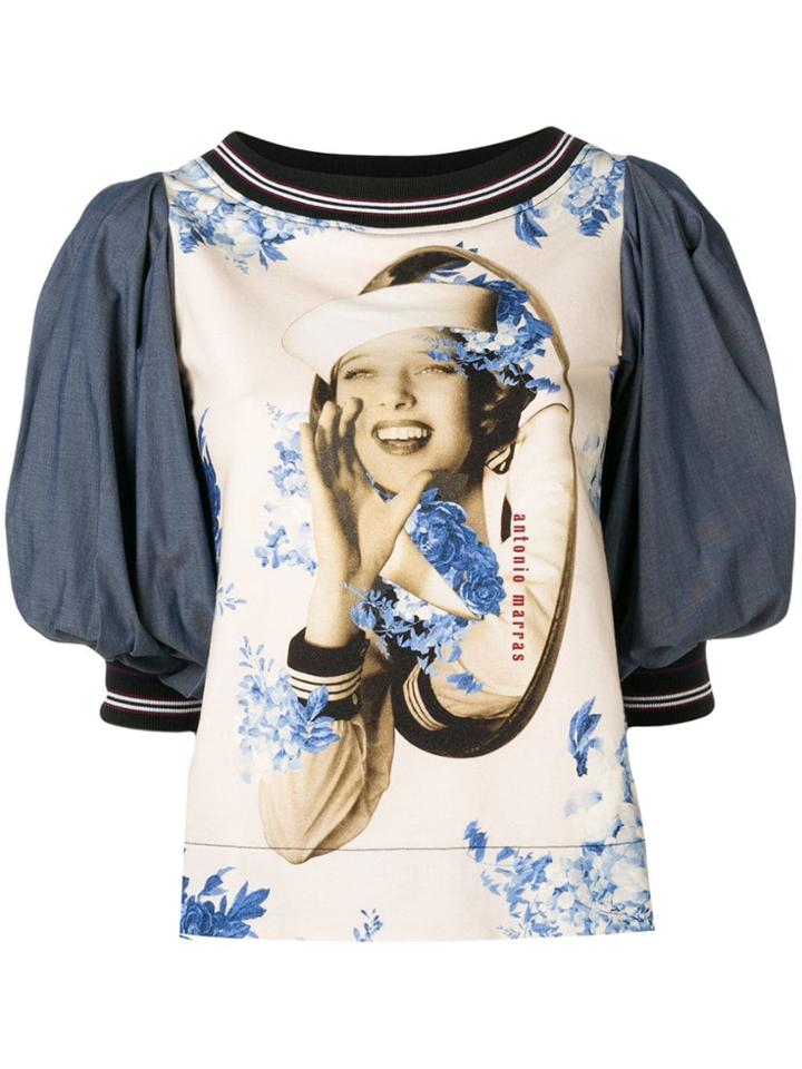 Antonio Marras Puff Sleeve T-shirt - Neutrals