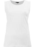 Ann Demeulemeester Front Printed Top - White