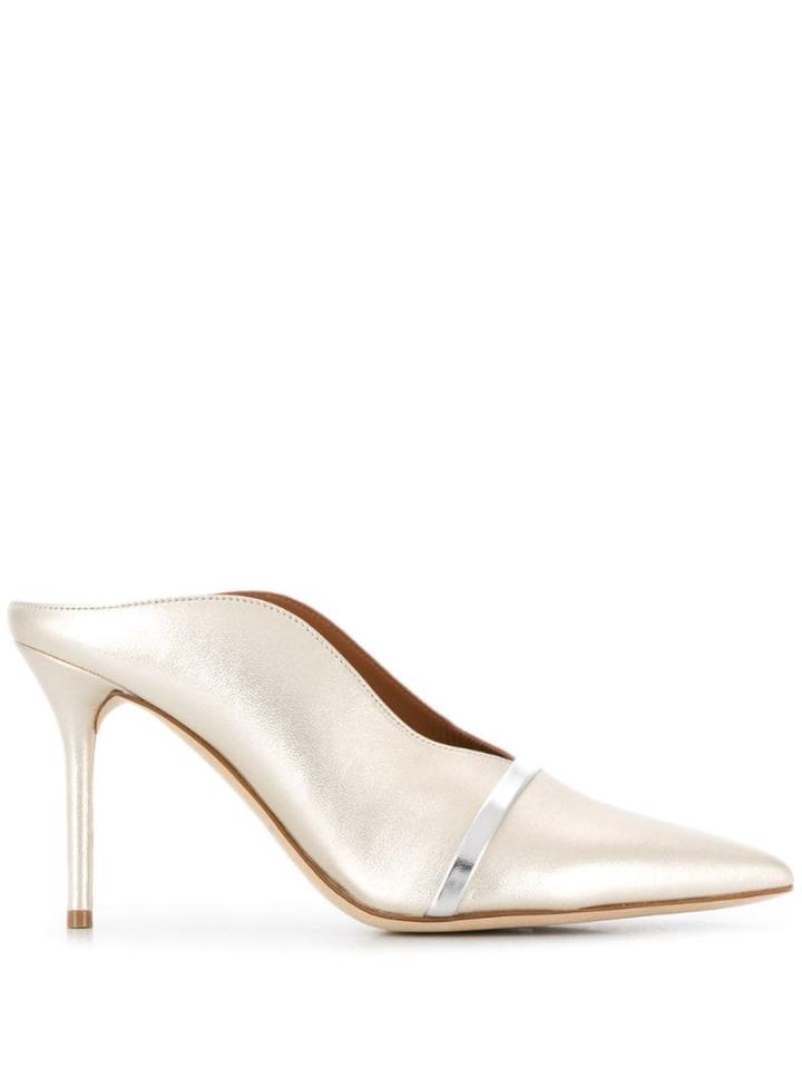 Malone Souliers Constance Mule Pumps - Gold