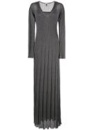 M Missoni Metallized Maxi Dress - Grey