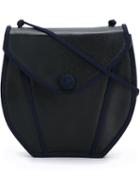 Yves Saint Laurent Vintage Braided Detail Saddle Bag, Women's, Blue