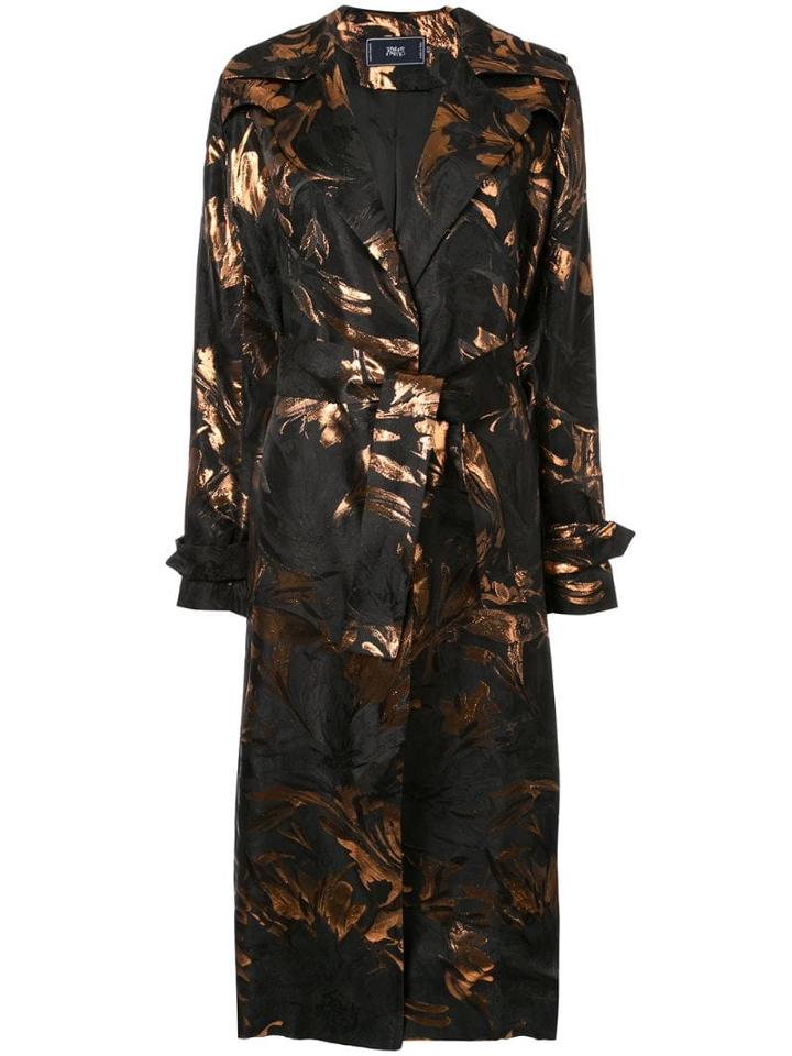 Taller Marmo Hendrix Trench Coat - Black