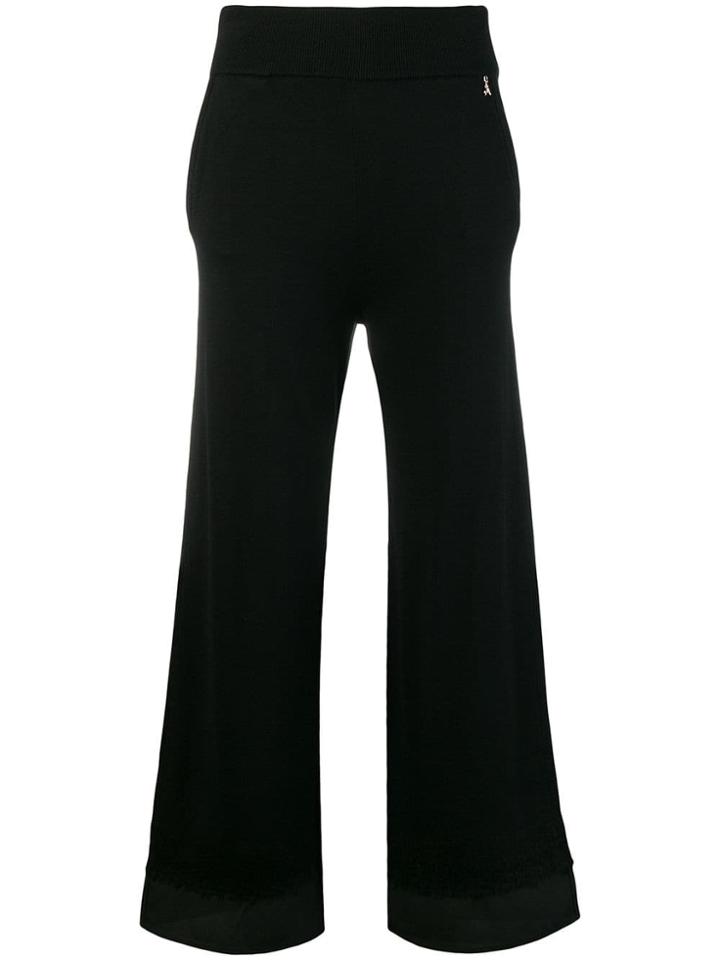 Patrizia Pepe Wide Leg Trousers - Black