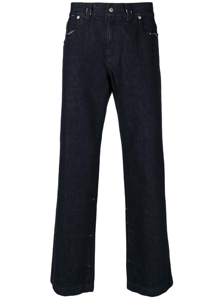 Maison Margiela Classic Fit Bootcut Jeans - Blue