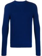 Al Duca D'aosta 1902 Ribbed Crew Neck Jumper - Blue