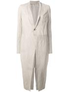 Rick Owens Longline Coat - Neutrals