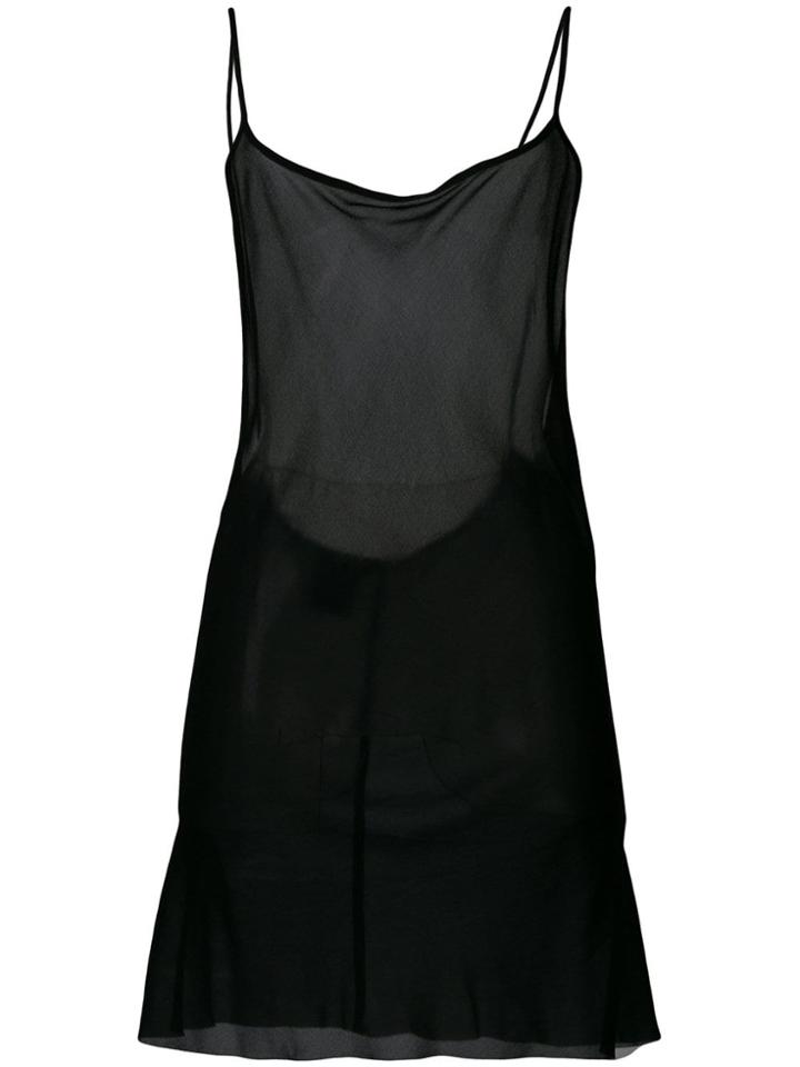 Ann Demeulemeester Spaghetti Strap Top - Black