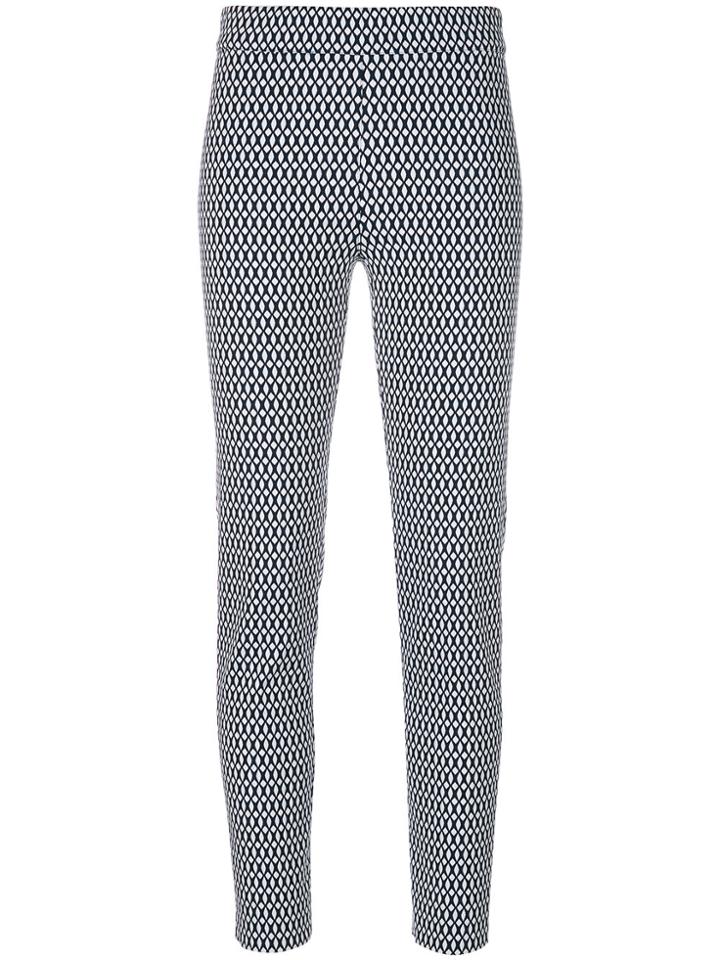 D.exterior Knitted Slim-fit Trousers - Blue