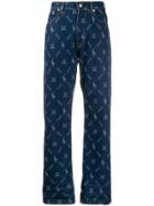 Polo Ralph Lauren High-waist Logo Embroidered Jeans - Blue