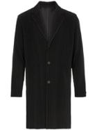 Homme Plissé Issey Miyake Long Length Pleated Blazer - Black