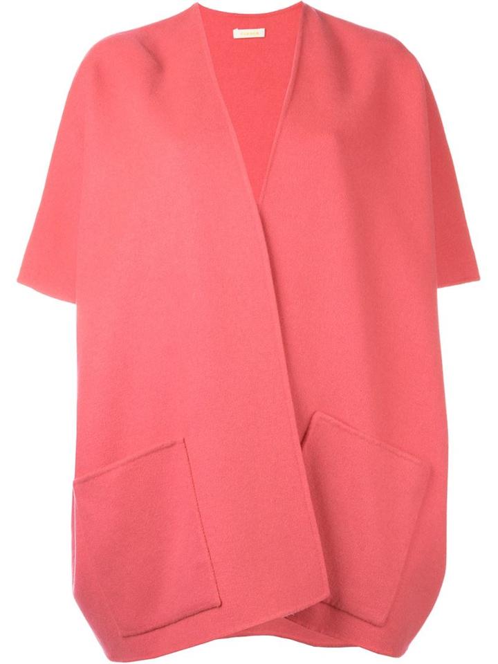 P.a.r.o.s.h. Short-sleeve Coat, Women's, Size: Small, Pink/purple, Cashmere/wool