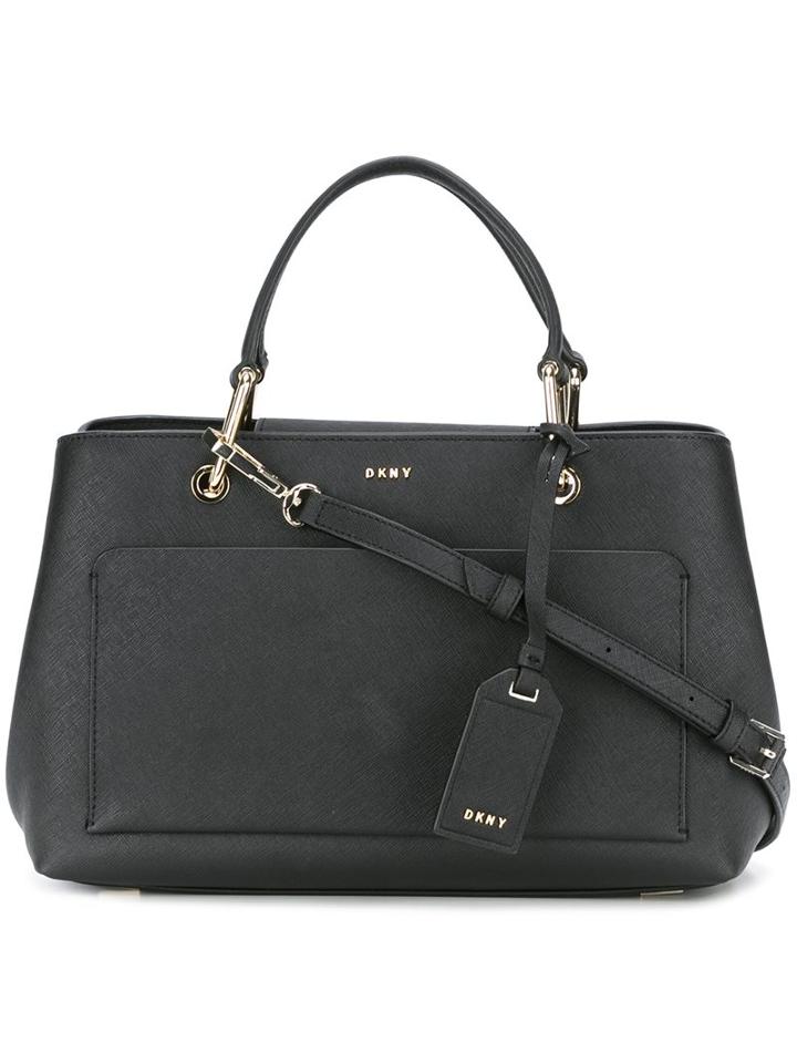 Dkny Front Pocket Tote, Women's, Black