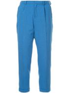 Loveless Cropped Trousers - Blue
