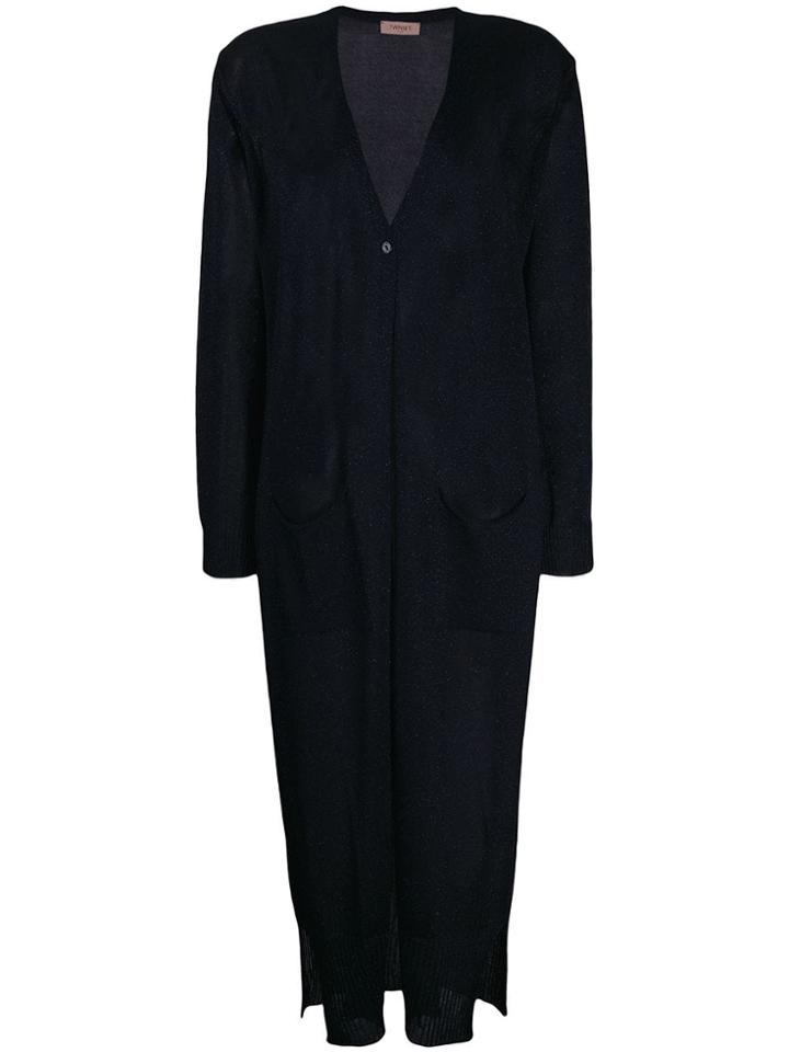 Twin-set Long Loose Cardigan - Blue