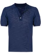 Jacquemus Knitted Polo Shirt - Navy