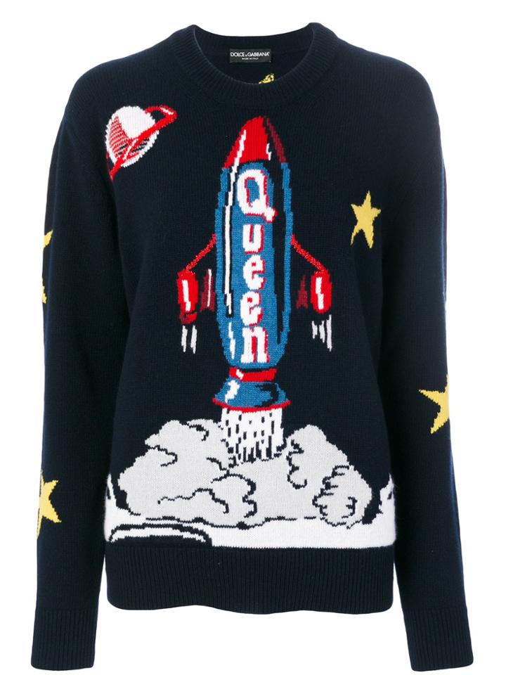 Dolce & Gabbana Rocket Ship Jumper - Blue