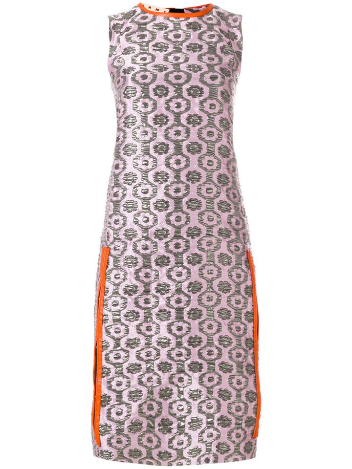 Marni Patterned Dress - Pink & Purple