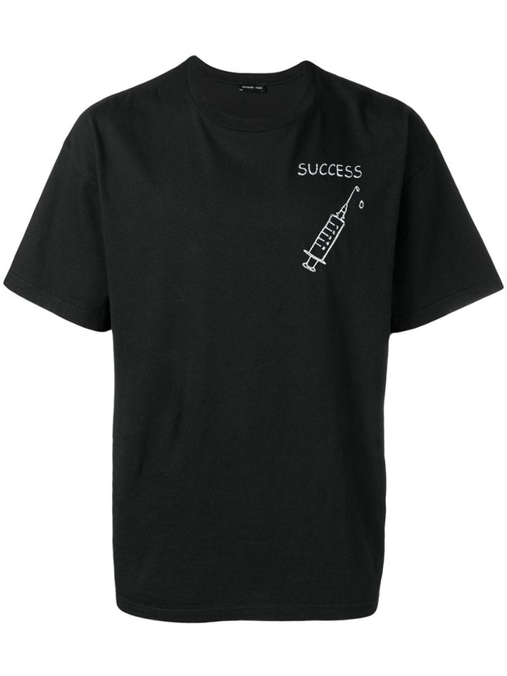 Riccardo Comi Embroidered Design T-shirt - Black