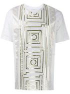 Versace Collection Foiled Marble Printt-shirt - White