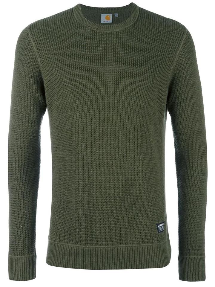 Carhartt Crew Neck Jumper, Men's, Size: Medium, Green, Cotton/wool