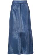Sies Marjan A-line Midi Skirt - Blue