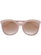 Stella Mccartney Eyewear Chain Trim Sunglasses - Nude & Neutrals