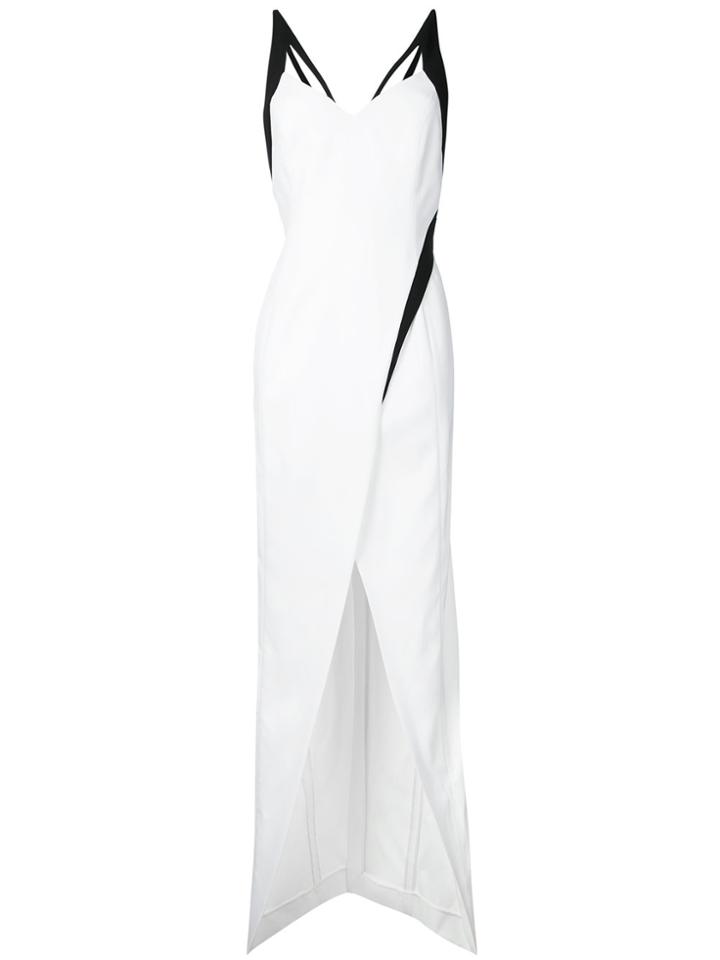 Mugler Cut Out Gown - White