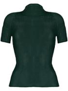 Issey Miyake Sheer Pleated T-shirt - Green
