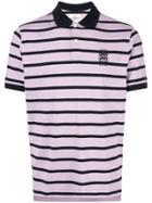 Kent & Curwen Striped Polo Shirt - Purple