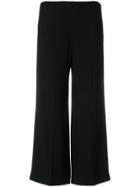 Theory Cropped Flared Trousers - Black