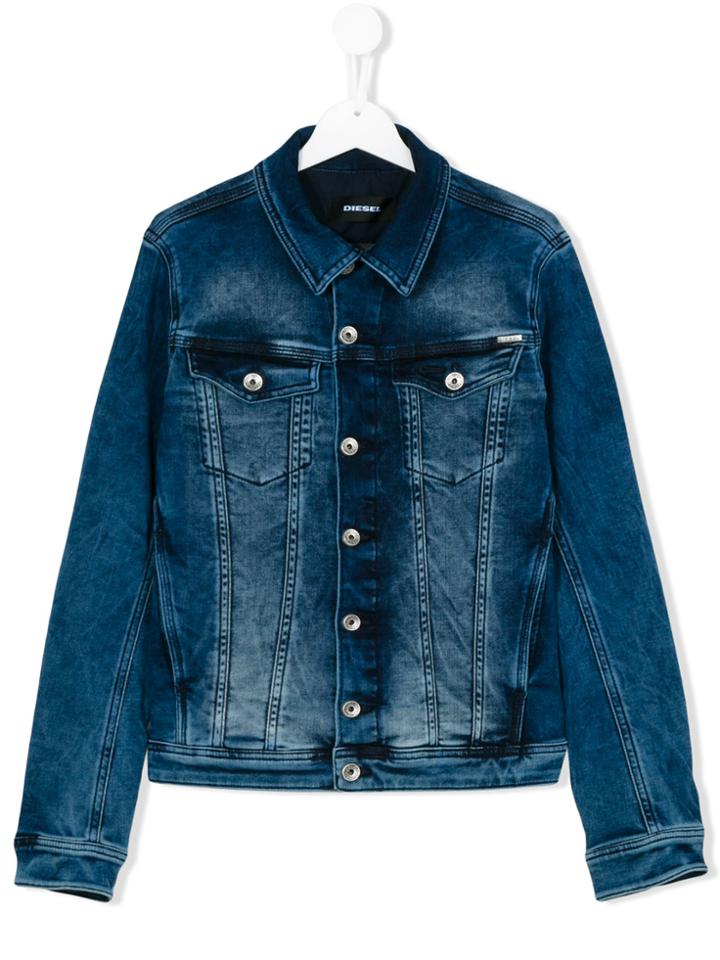 Diesel Kids Classic Denim Jacket - Blue