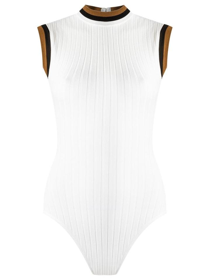 Haight Sleeveless Knit Swimsuit, Women's, Size: P, White, Polyamide/spandex/elastane/viscose