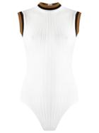 Haight Sleeveless Knit Swimsuit, Women's, Size: P, White, Polyamide/spandex/elastane/viscose