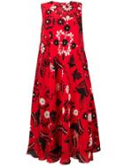 Red Valentino Decorated Terrace Printed Dress